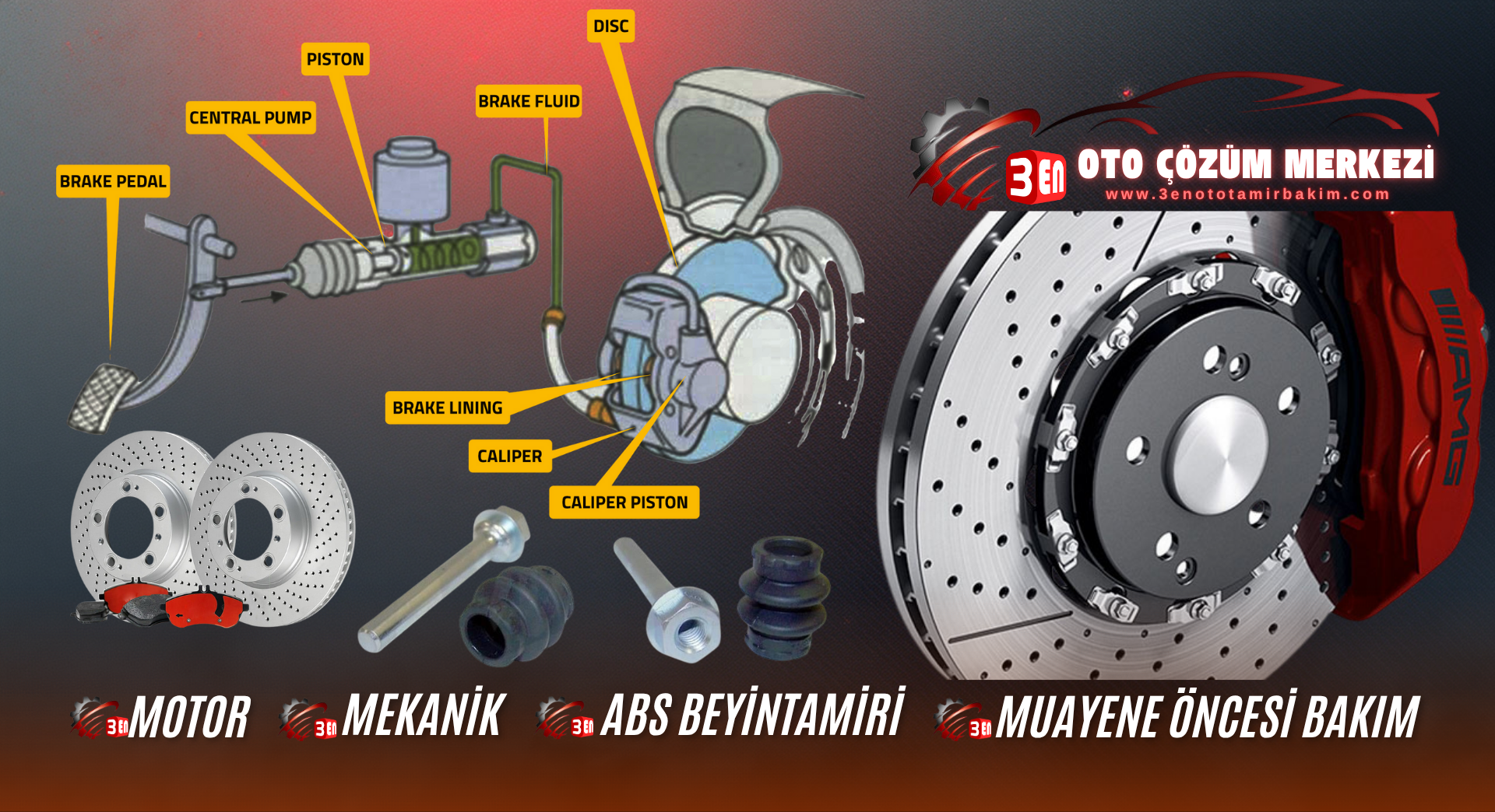 DİSK BALATA DEĞİŞİMİ - PİM VE KÖRÜK BAKIMI